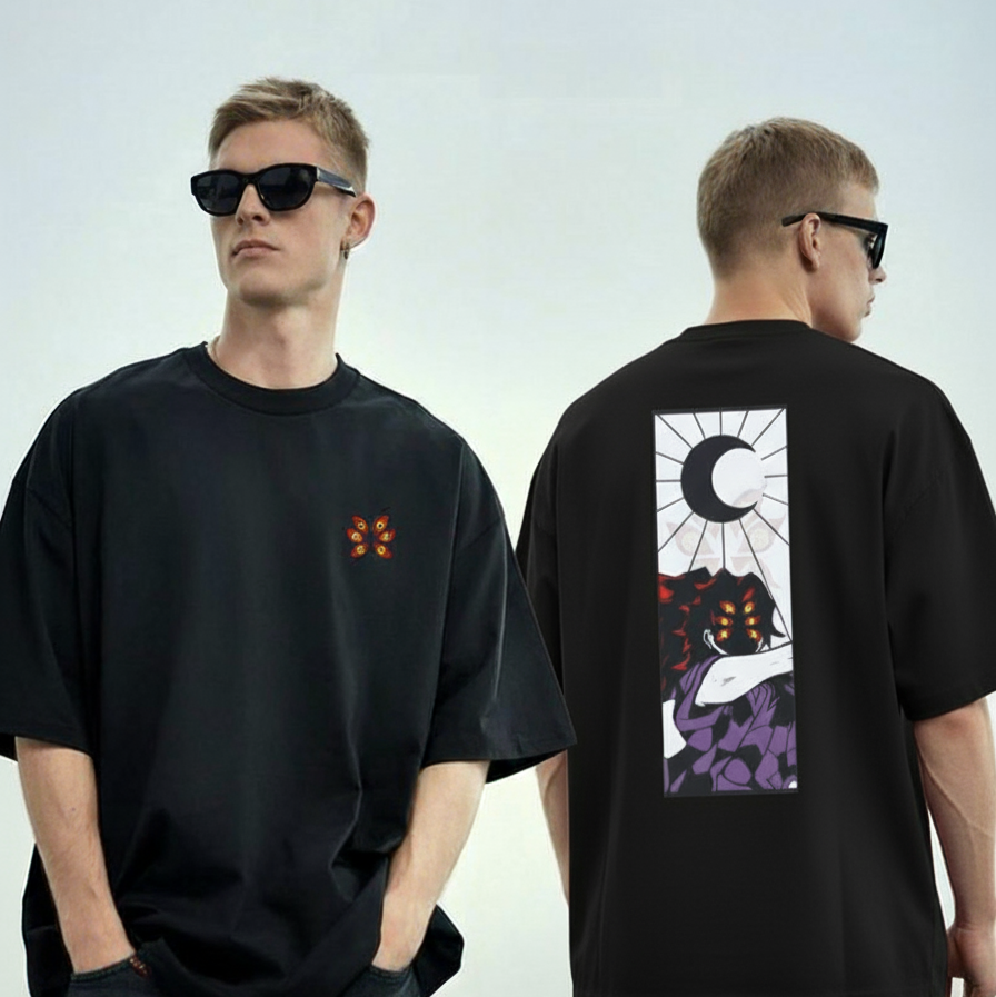 Kokushibo Oversized T-Shirt | Demon Slayer Anime Graphic Tee