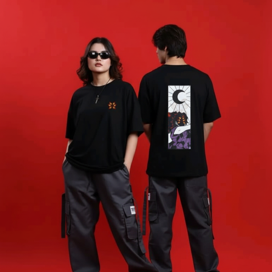 Kokushibo Oversized T-Shirt | Demon Slayer Anime Graphic Tee