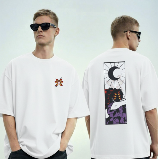 Kokushibo Oversized T-Shirt | Demon Slayer Anime Graphic Tee