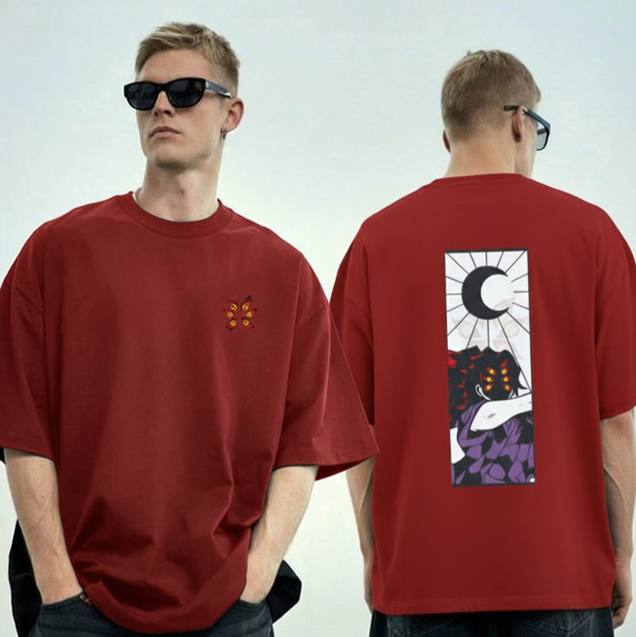 Kokushibo Oversized T-Shirt | Demon Slayer Anime Graphic Tee