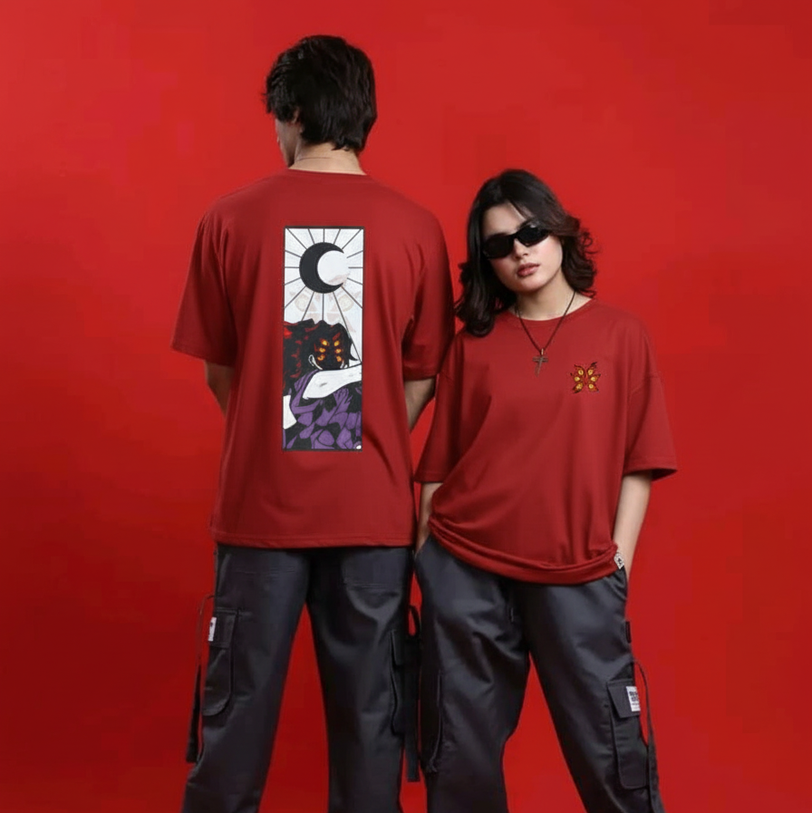 Kokushibo Oversized T-Shirt | Demon Slayer Anime Graphic Tee